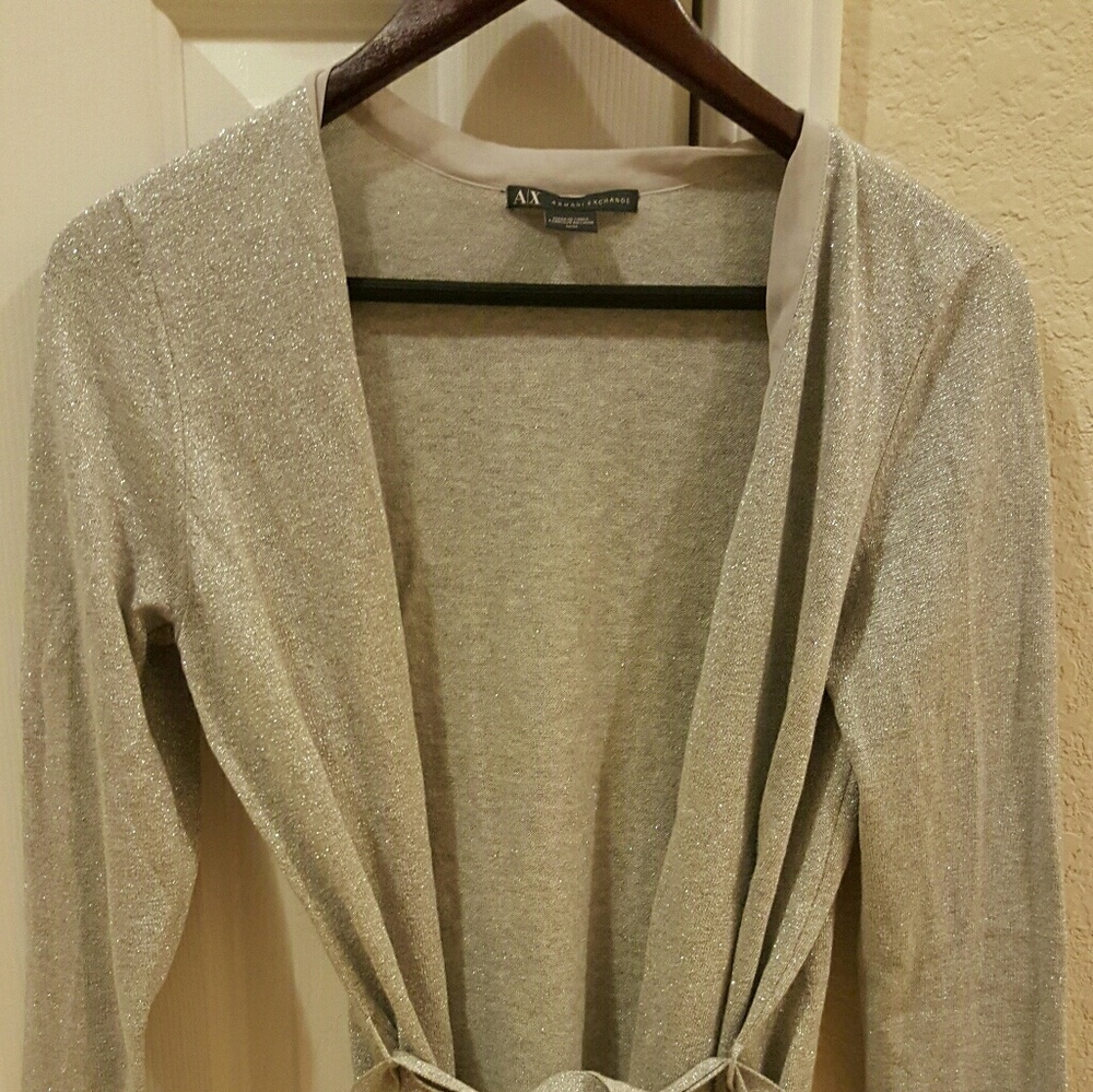 A/X Armani Exchange Cardigans with pockets and tie